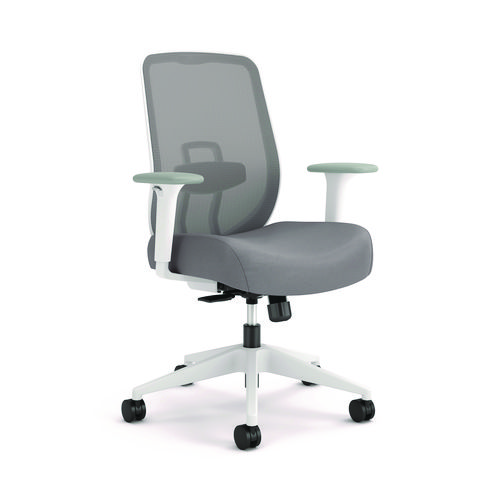 Altern+Mesh+Back+Task+Chair%2C+17.95+to+21.1+Seat+Height%2C+Gray+Seat%2C+Gray%2FWhite+Back%2C+White+Base