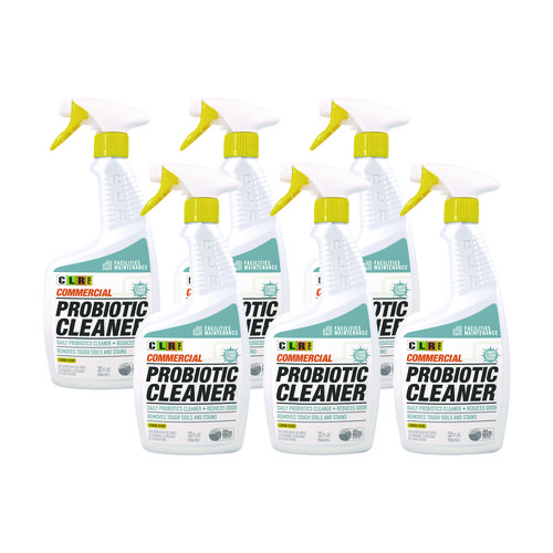 Picture of Commercial Probiotic Cleaner, Lemon Scent, 32 oz Spray Bottle, 6/Carton