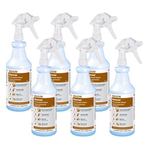 Picture of Banner Bio-Enzymatic Cleaner, Safe-to-Ship, Fresh Scent, 32 oz Bottle, 6/Carton
