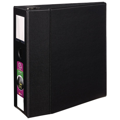 Picture of Durable Non-View Binder with DuraHinge and EZD Rings, 3 Rings, 5" Capacity, 11 x 8.5, Black, (8901)