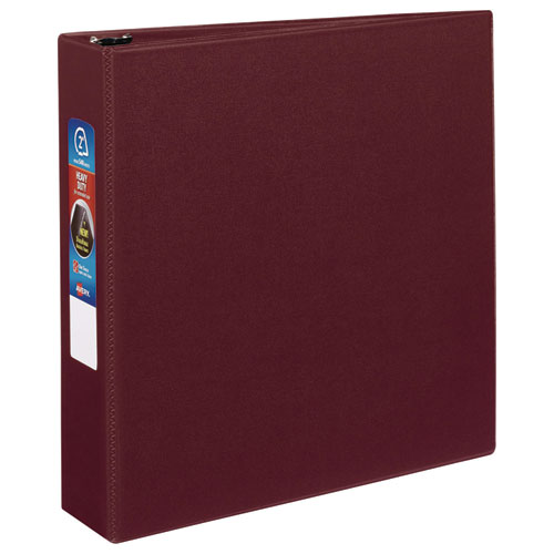 Picture of Heavy-Duty Non-View Binder with DuraHinge and One Touch EZD Rings, 3 Rings, 2" Capacity, 11 x 8.5, Maroon