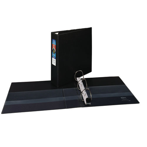 Picture of Heavy-Duty Non-View Binder with DuraHinge and One Touch EZD Rings, 3 Rings, 2" Capacity, 11 x 8.5, Black