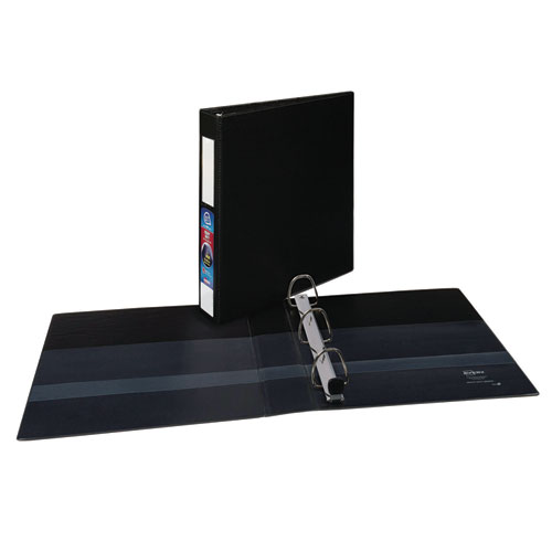 Picture of Heavy-Duty Non-View Binder with DuraHinge and One Touch EZD Rings, 3 Rings, 1.5" Capacity, 11 x 8.5, Black