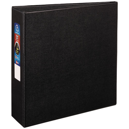 Picture of Heavy-Duty Non-View Binder with DuraHinge and Locking One Touch EZD Rings, 3 Rings, 3" Capacity, 11 x 8.5, Black