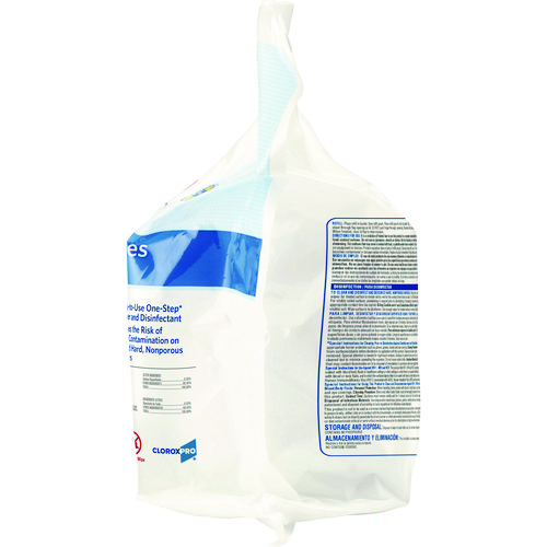 Picture of Bleach Germicidal Wipes, 1-Ply, 12 x 12, Unscented, White, 110/Refill, 2 Refills/Carton