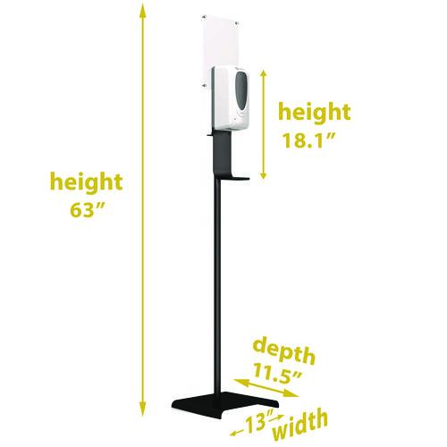 Picture of Sanitizer Dispenser, 1,000 mL, 13 x 11.5 x 63, Silver
