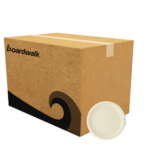 Bagasse+PFAS-Free+Dinnerware%2C+Plate%2C+10%26quot%3B+dia%2C+Tan%2C+500%2FCarton