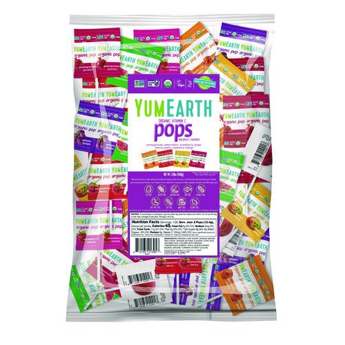 Picture of Organic Vitamin C Lollipops, Assorted Flavors, 3.5 lb Bag, 250 Pieces