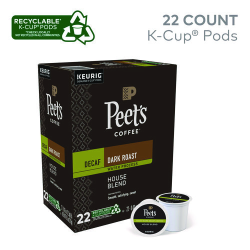 Picture of House Blend Decaf K-Cups, 22/Box