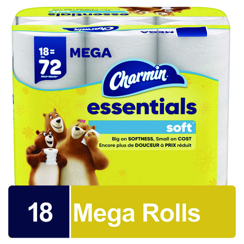 Picture of Essentials Soft Bathroom Tissue, Septic Safe, 2-Ply, 330 Sheets/Roll, 18 Rolls/Carton