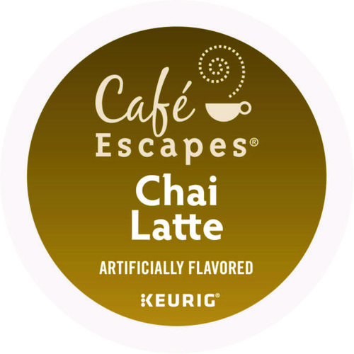 Picture of Cafe Escapes Chai Latte K-Cups, 96/Carton