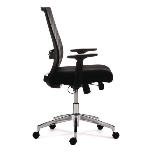 Picture of Ashdale Ergonomic Fabric Swivel Task Chair, Supports Up to 275 lb, 18.15 to 21.89 Seat Height, Black Seat/Back, Black Base