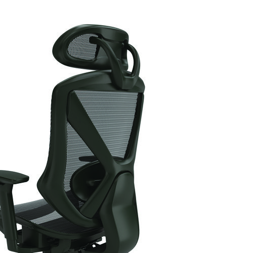 Picture of Taunton Ergonomic Mesh Swivel Task Chair, Supports Up to 275 lb, 17.44 to 20.98 Seat Height, Black Seat/Back, Black Base