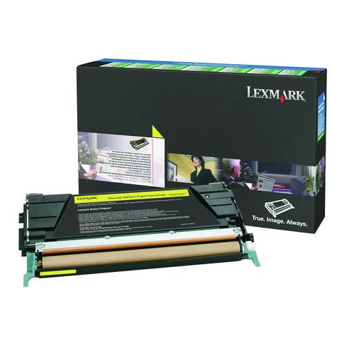 Picture of X746A4YG Toner, 7,000 Page-Yield, Yellow
