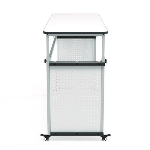 Picture of Modular Teacher's Desk, 60.25 x 21 x 32 to 38, White
