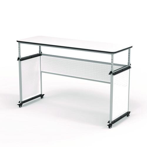 Picture of Modular Teacher's Desk, 60.25 x 21 x 32 to 38, White