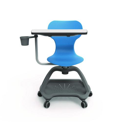 Picture of Classroom Series All-In-One Student Desk and Chair, Supports Up to 330 lb, 19" Seat Height, Blue Seat/Back, Gray Base