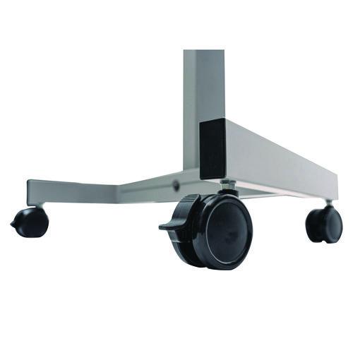 Picture of Sit Stand Student Desk with Crank Handle, 27.5 x 19.5 x 26.25 to 42, White/Gray