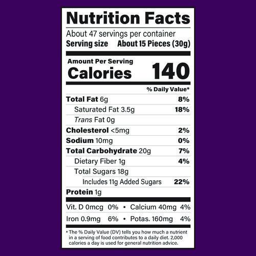 Picture of Milk Chocolate Covered Raisins, 50 oz Jar