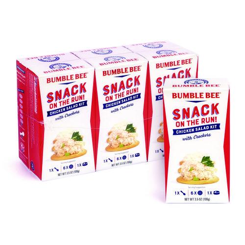 Picture of Snack on the Run Chicken Salad Kit with Crackers, 3.5 oz Box, 6/Carton