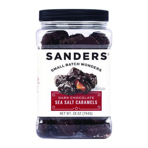 Picture of Dark Chocolate Caramel Sea Salt Tub, Dark Chocolate Caramel, 28 oz Tub