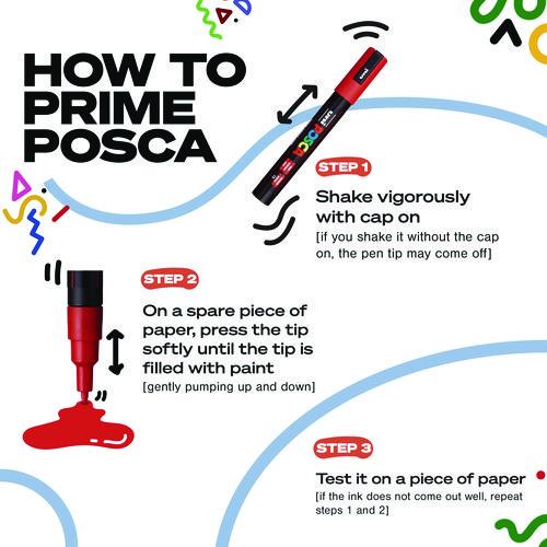 Picture of Water-Based Paint Markers, Fine Bullet Tip, Assorted Colors, 8/Pack