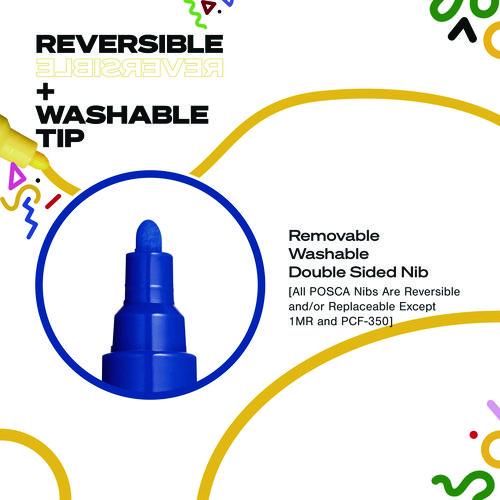 Picture of Water-Based Paint Markers, Fine Bullet Tip, Assorted Colors, 8/Pack