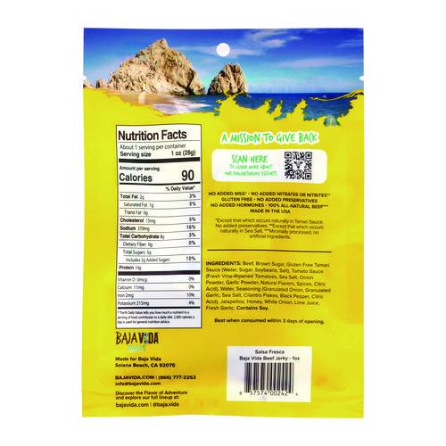 Picture of Beef Jerky Salsa Fresca Snack Pack, Salsa Fresca, 1 oz Packet, 12/Carton