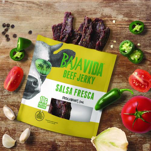 Picture of Beef Jerky Salsa Fresca Snack Pack, Salsa Fresca, 1 oz Packet, 12/Carton