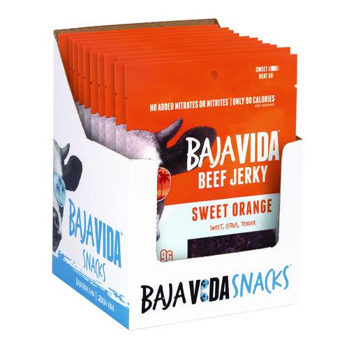 Picture of Beef Jerky Sweet Orange Snack Pack, Sweet Orange, 1 oz Packet, 12/Carton