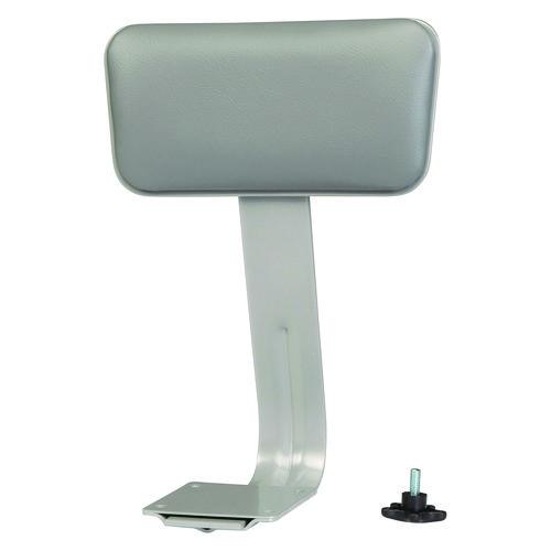 Picture of 6500 Series Height Adj Heavy Duty Vinyl Swivel Stool with Backrest, Supports Up to 500 lb, 24" to 30" Seat Height, Gray