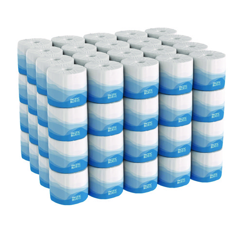 Picture of Pacific Blue Select Bathroom Tissue, Septic Safe, 2-Ply, White, 550 Sheets/Roll, 80 Rolls/Carton