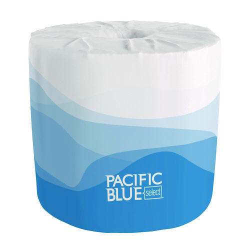 Picture of Pacific Blue Select Bathroom Tissue, Septic Safe, 2-Ply, White, 550 Sheets/Roll, 80 Rolls/Carton