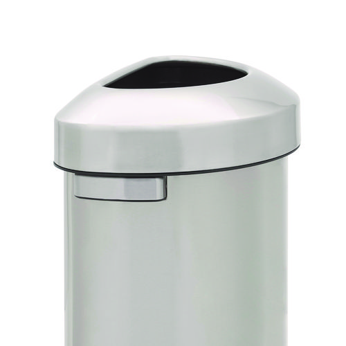 Picture of Refine Series Waste Receptacle, 21 gal, Plastic/Stainless Steel