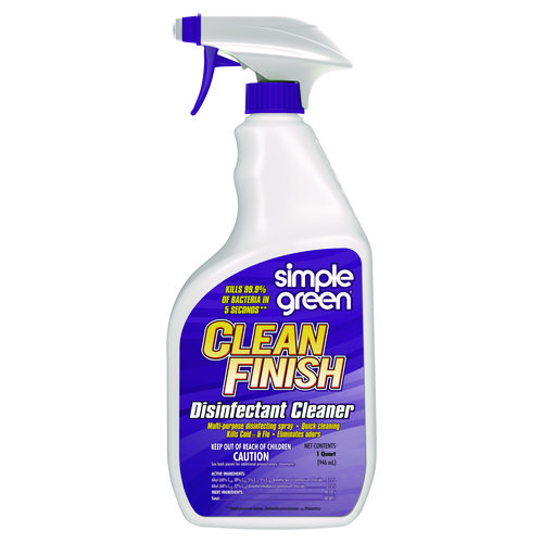 Picture of Clean Finish Disinfectant Cleaner, Herbal, 32 oz Spray Bottle, 12/Carton