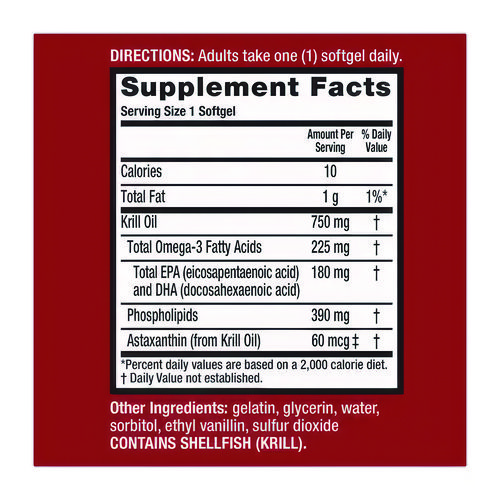 Picture of Ultra Concentration Omega-3 Krill Oil Softgel, 120 Count