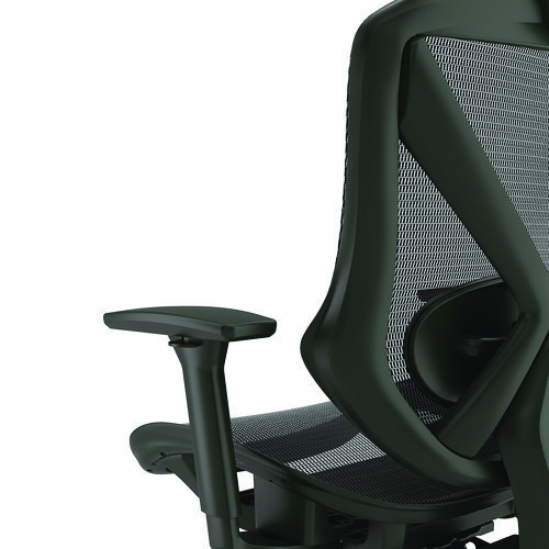 Picture of Taunton Ergonomic Mesh Swivel Task Chair, Supports Up to 275 lb, 17.44 to 20.98 Seat Height, Black Seat/Back, Black Base