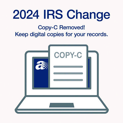 Picture of 4-Part 1099-NEC Continuous Feed Tax Forms, Fiscal Year: 2024, Four-Part Carbonless, 8.5 x 5.5, 2 Forms/Sheet, 24 Forms Total