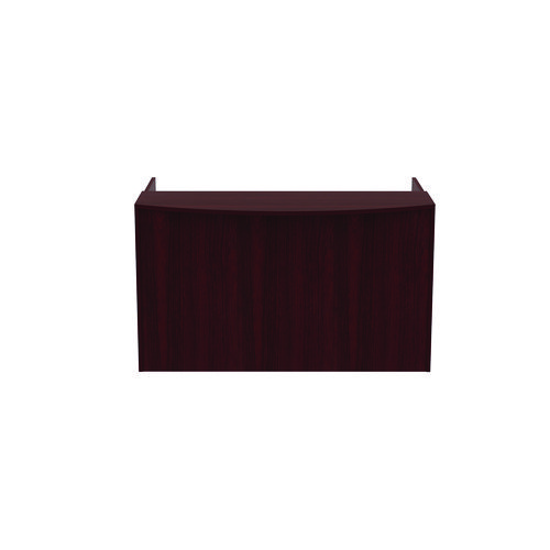 Picture of Alera Valencia Series Reception Desk with Transaction Counter, 71" x 35.5" x 29.5" to 42.5", Mahogany