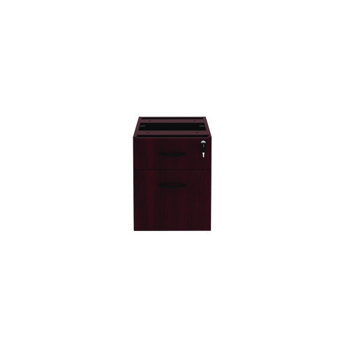 Picture of Alera Valencia Series Hanging Pedestal File, Left/Right, 2-Drawers: Box/File, Legal/Letter, Mahogany, 15.63" x 20.5" x 19.25"