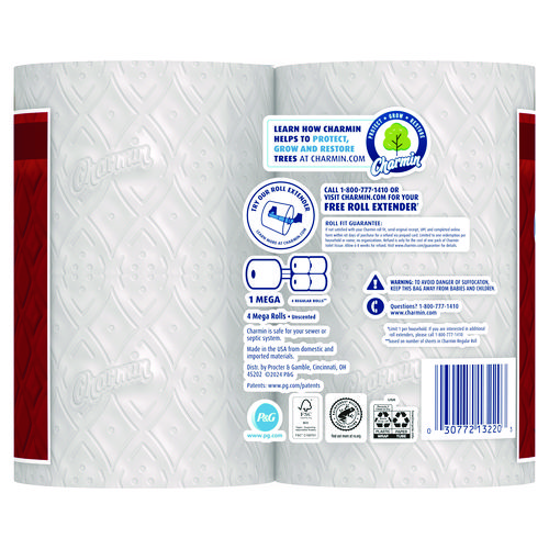 Picture of Ultra Strong Bathroom Tissue, Septic Safe, 2-Ply, White, 242 Sheet/Roll, 4/Pack