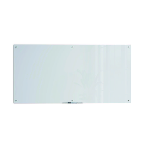 Picture of Glass Dry Erase Board, 72" x 36" (Actual Size: 70" x 35"), White Surface