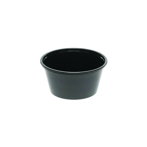 Picture of Plastic Portion Cup, 3.25 oz, Black, 3,000/Carton