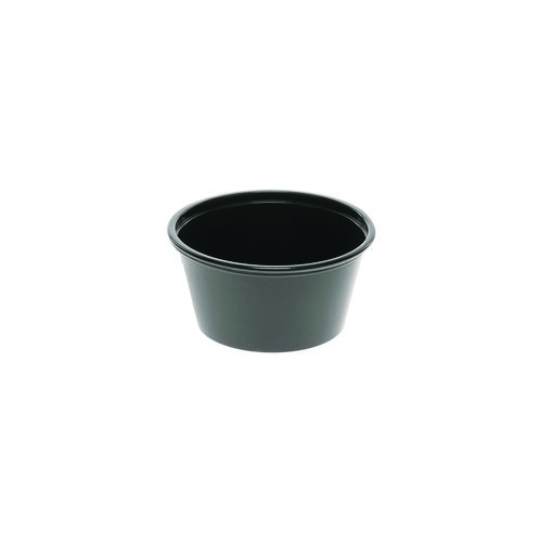 Picture of Plastic Portion Cup, 2 oz., Black, 2,400/Carton