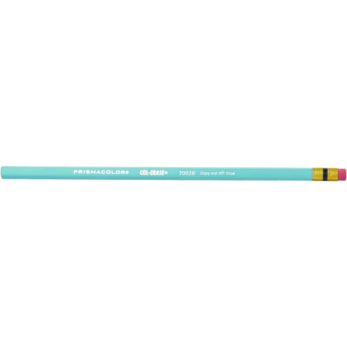 Picture of Col-Erase Pencil with Eraser, 0.7 mm, 2B, Non-Photo Blue Lead, Non-Photo Blue Barrel, Dozen