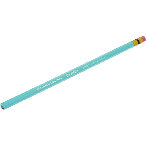 Picture of Col-Erase Pencil with Eraser, 0.7 mm, 2B, Non-Photo Blue Lead, Non-Photo Blue Barrel, Dozen