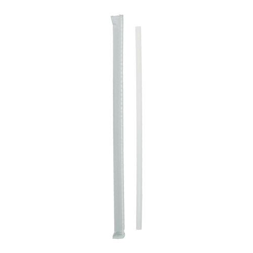 Picture of Giant Paper-Wrapped Straw, 10.25", Translucent, 1,800/Carton