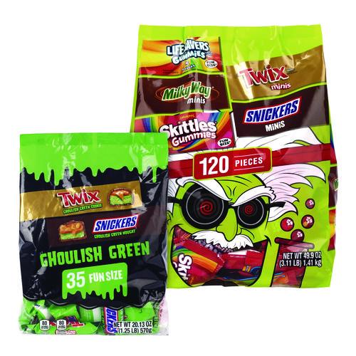 Picture of Mixed Chocolate and Gummies Variety, Halloween Bundle, 2 Bags, 155 Pieces
