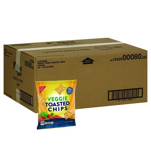 Picture of Wheat Thins Toasted Veggie Chips, 1.75 oz Bag, 60/Carton