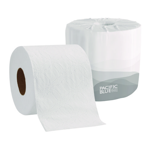 Pacific+Blue+Basic+Bathroom+Tissue%2C+Septic+Safe%2C+2-Ply%2C+White%2C+550+Sheets%2Froll%2C+80+Rolls%2Fcarton